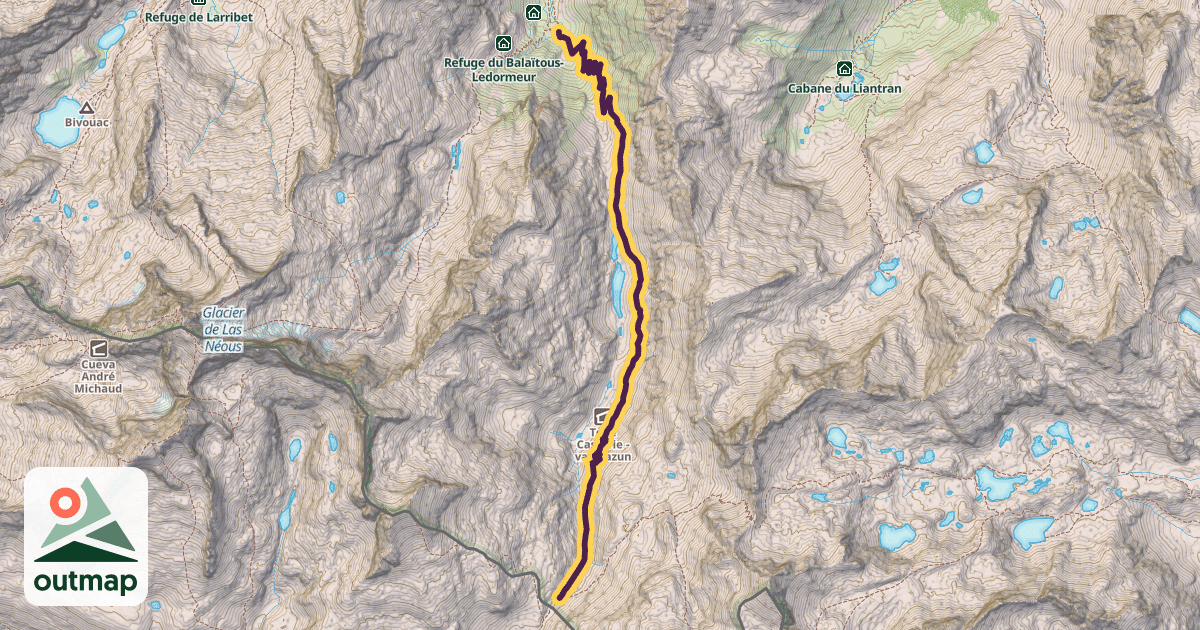 Map of Sentier de la Peyre Saint-Martin