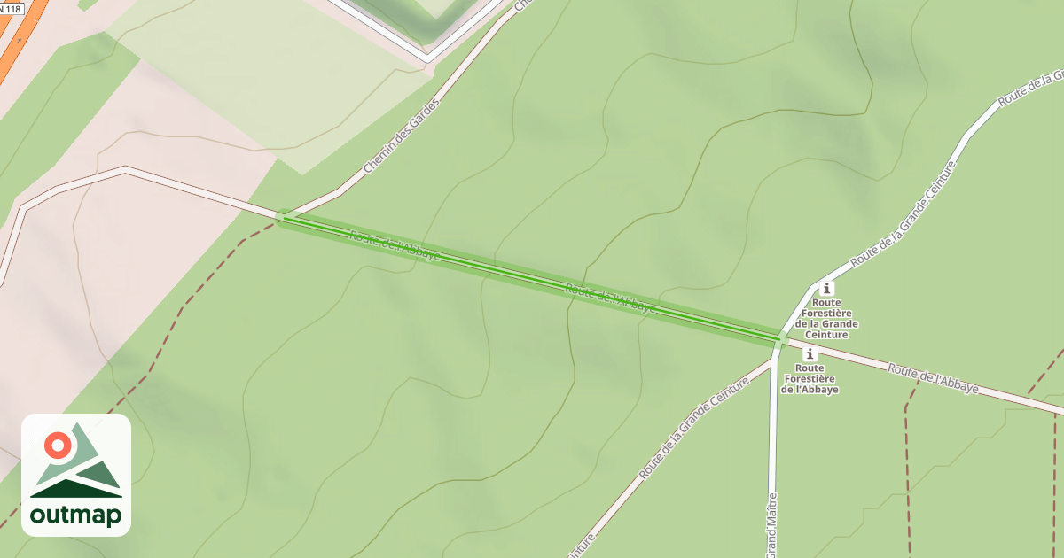 Map of Route de l'Abbaye