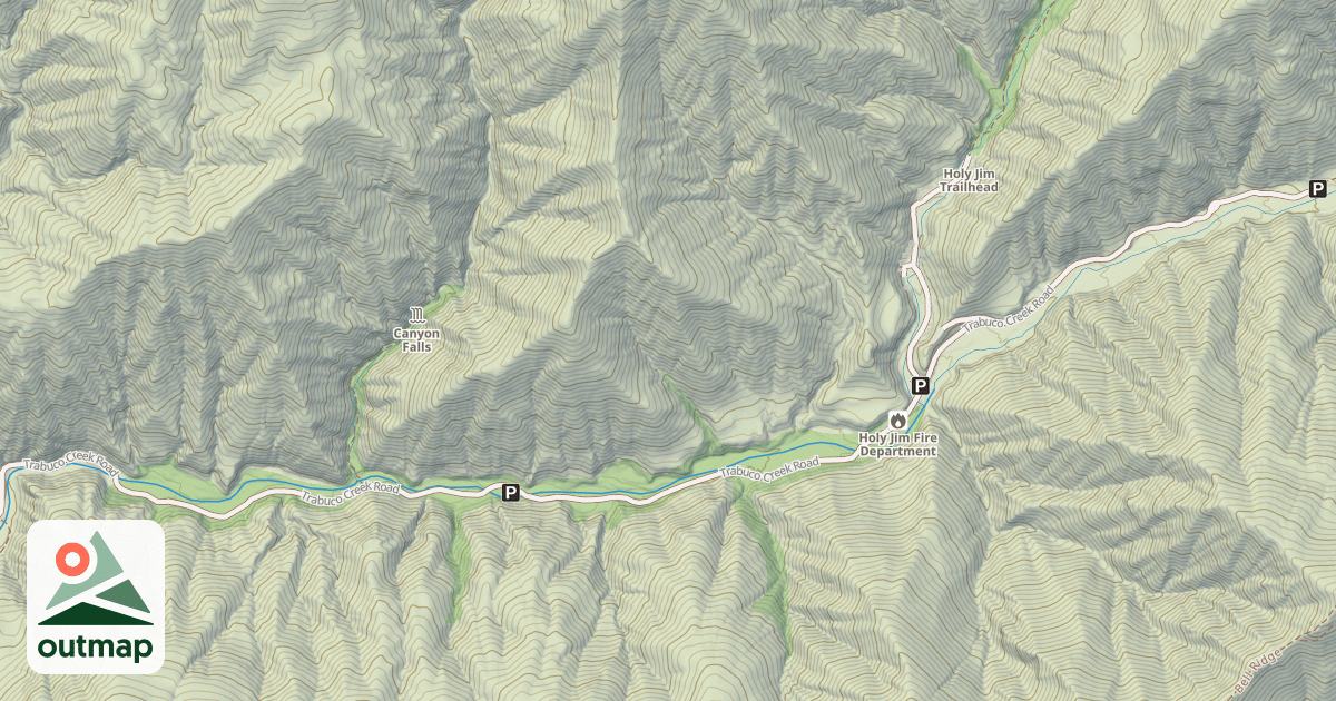 Map of TRABUCO CANYON