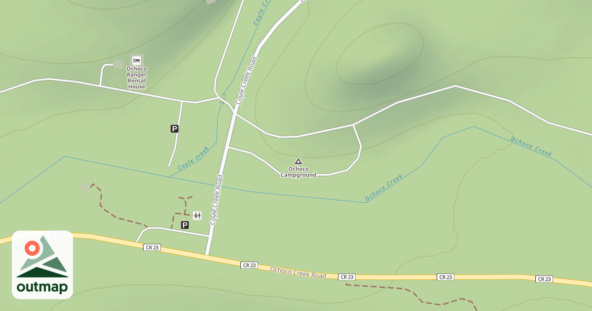 Map of OCHOCO FOREST CAMPGROUND