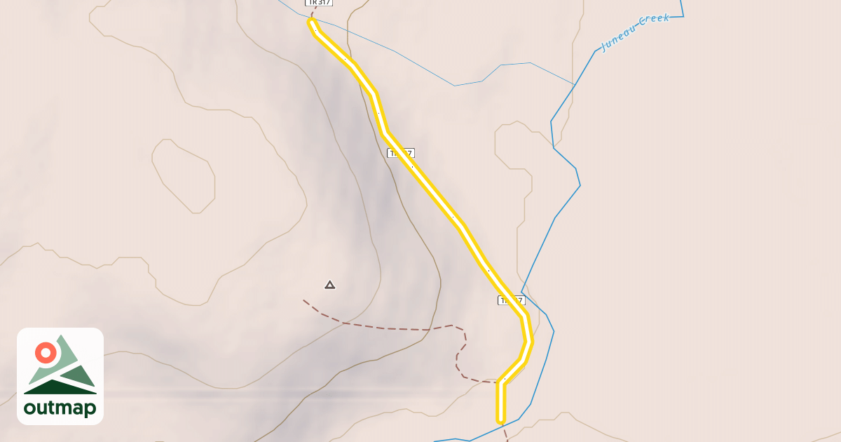 Map of Resurrection Pass Trail
