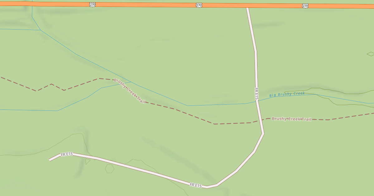 Map preview of UPPER BRUSHY