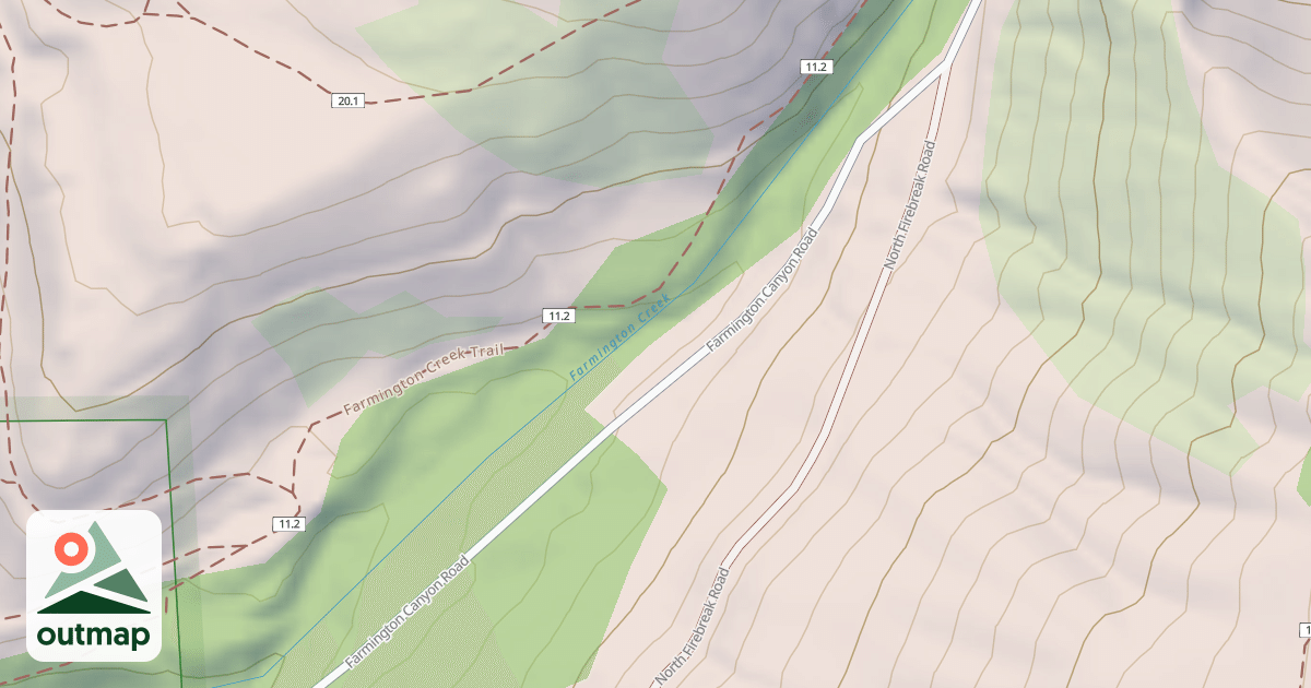 Map of FARMINGTON CANYON