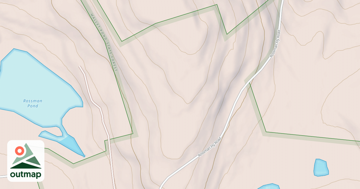 Map of Mallet Pond Ada Trail #13