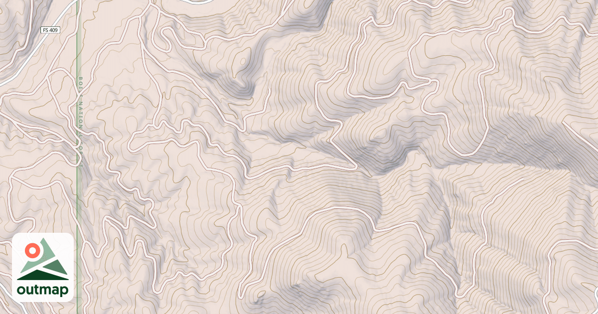 Map of DITCH SOUTH