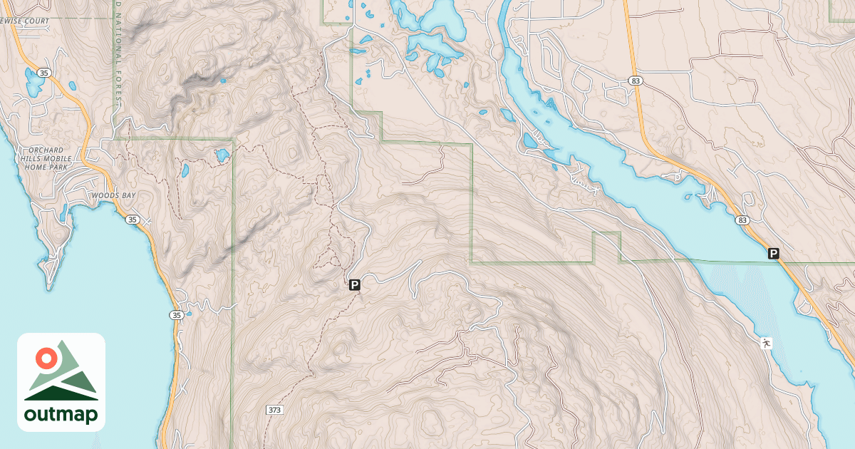 Map of CRANE MTN SNOWMOBILE