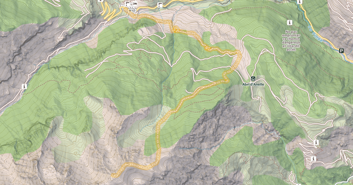 Map preview of Tête de Cloifret — Saint-Dalmas-le-Selvage