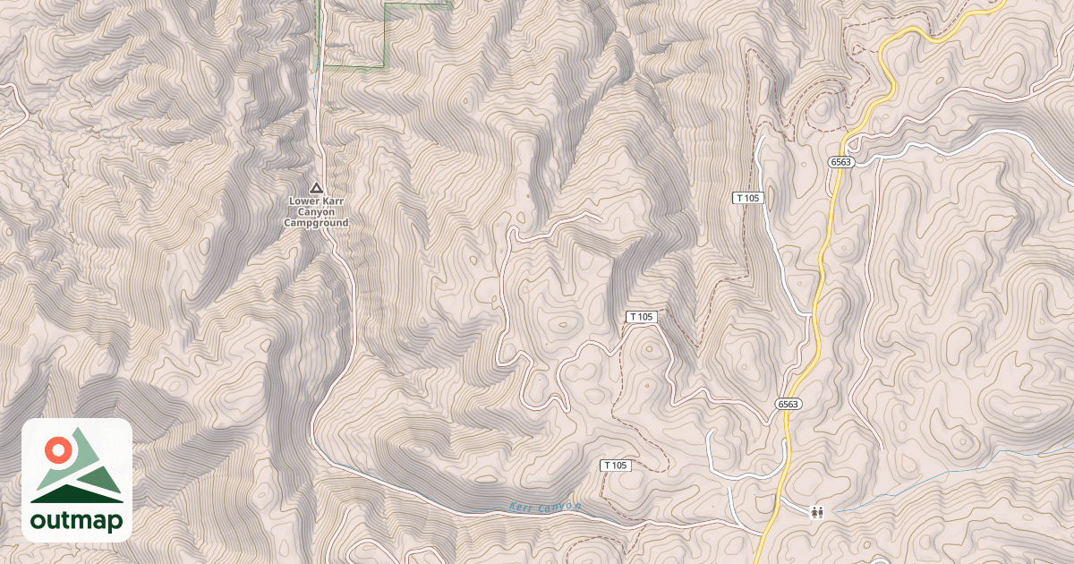 Map of KARR CANYON