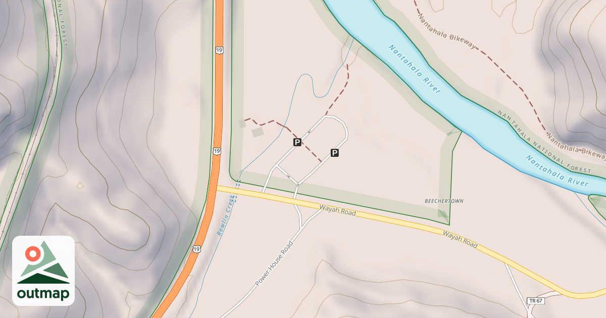 Map of NANTAHALA LAUNCH