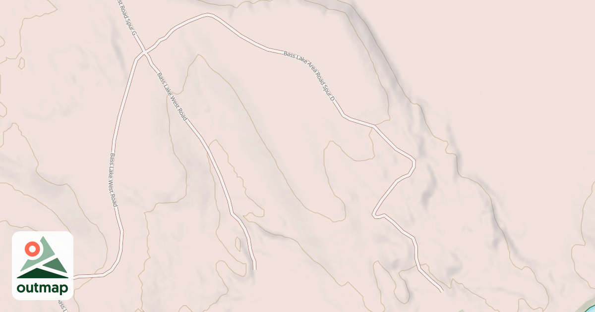 Map of BASS LAKE WEST SPUR D