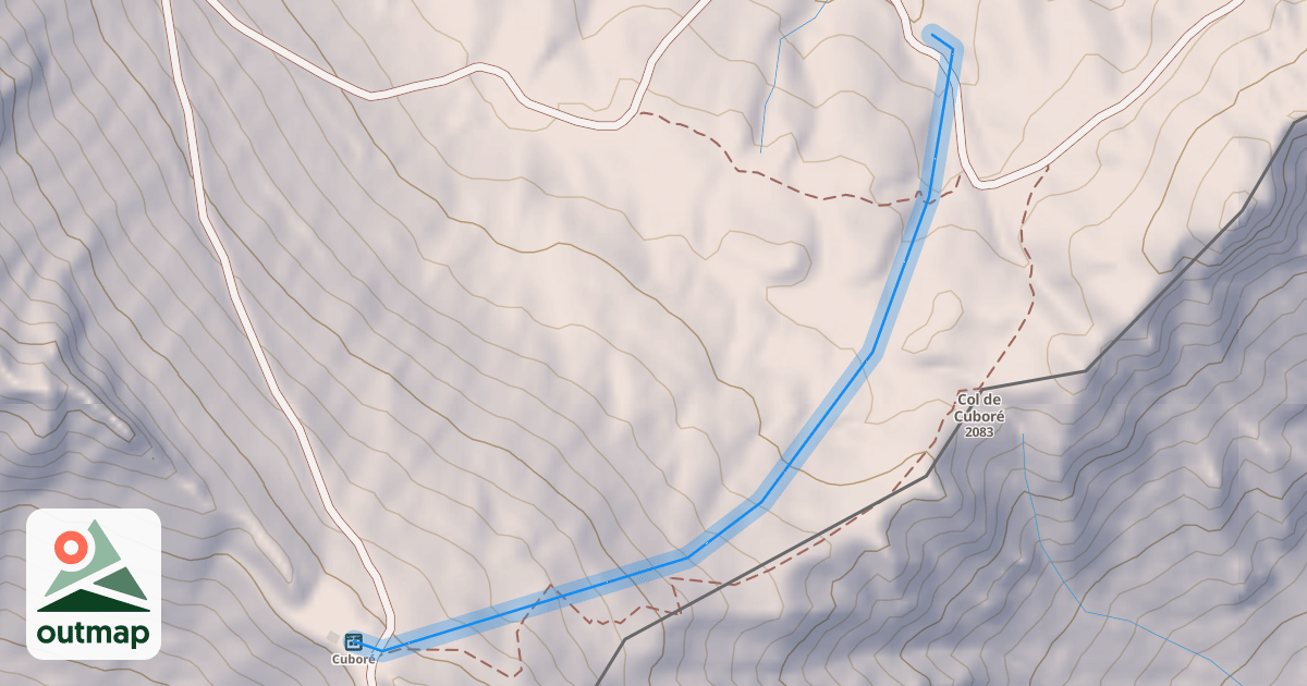 Map of Variante Cuboré