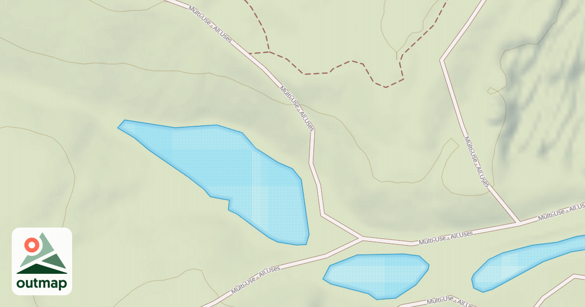 Map of Interlake State Recreation Area Trails