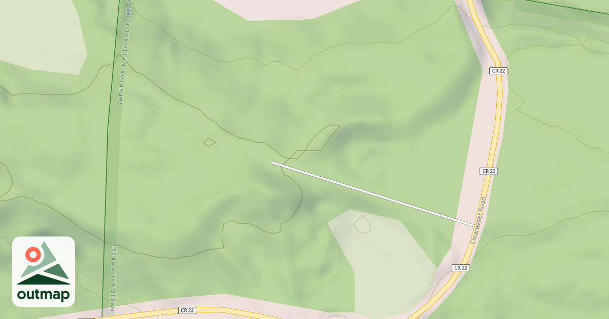 Map of CLEARWATER SPUR A