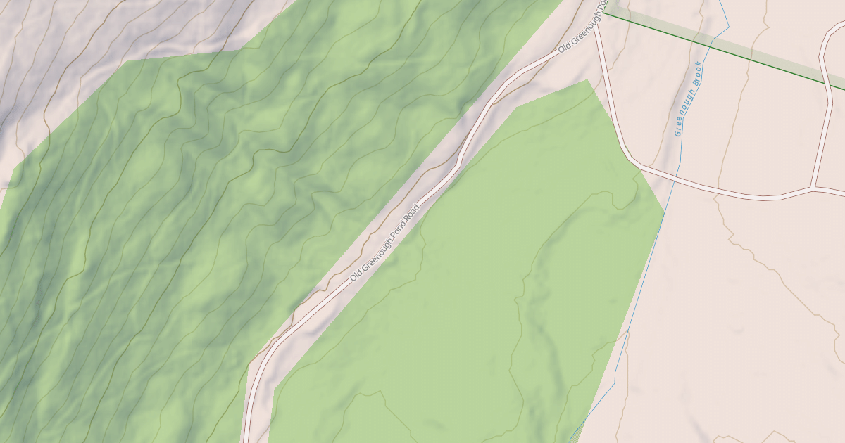 Map preview of Old Greenough Pond Road
