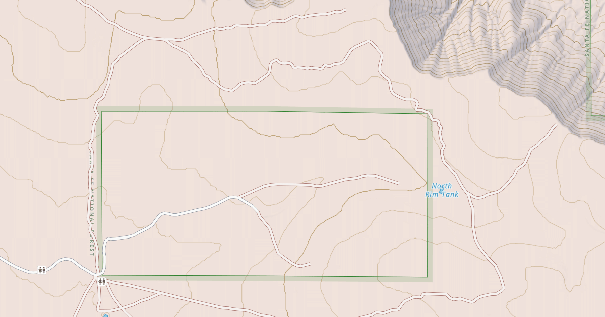 Map preview of USFS Motor Vehicle Use Map Roads {CD265575-8B14-43F0-91FB-AD954A4D69DB}