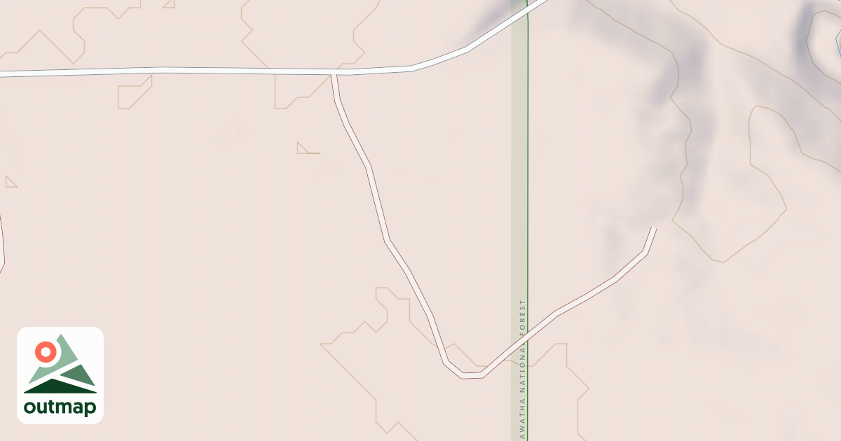 Map of BASS LAKE- NORTHWOOWDS SPUR A