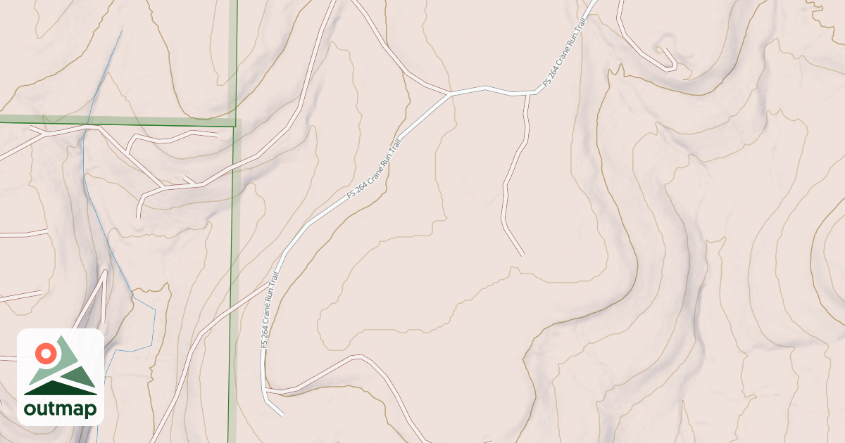 Map of CRANE RUN TRAIL