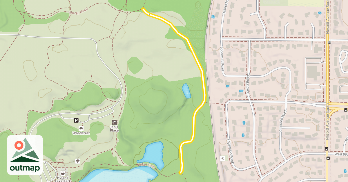 Map of Oak Knob