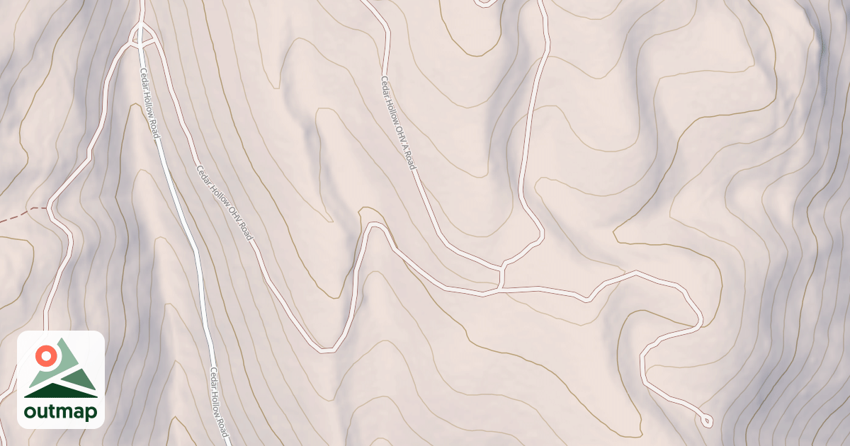Map of CEDAR HOLLOW OHV