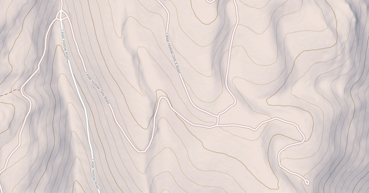 Map preview of CEDAR HOLLOW OHV
