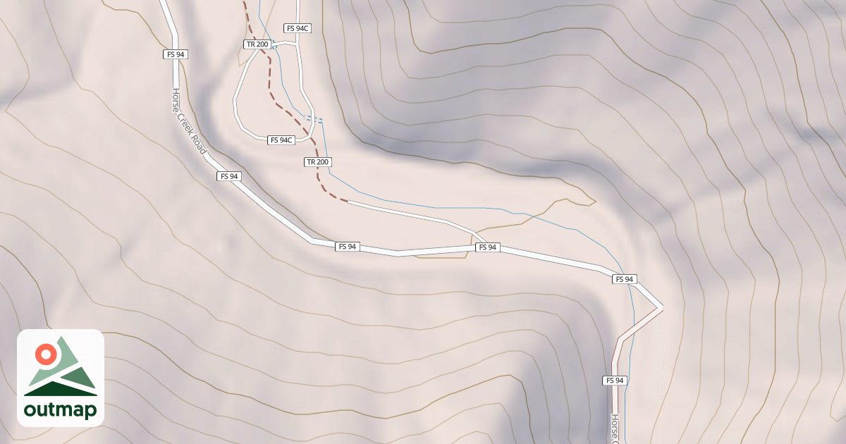 Map of HORSE CR.PARKING