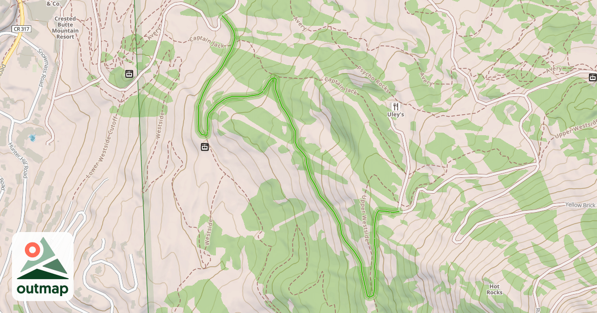 Map of Aspen Park Road