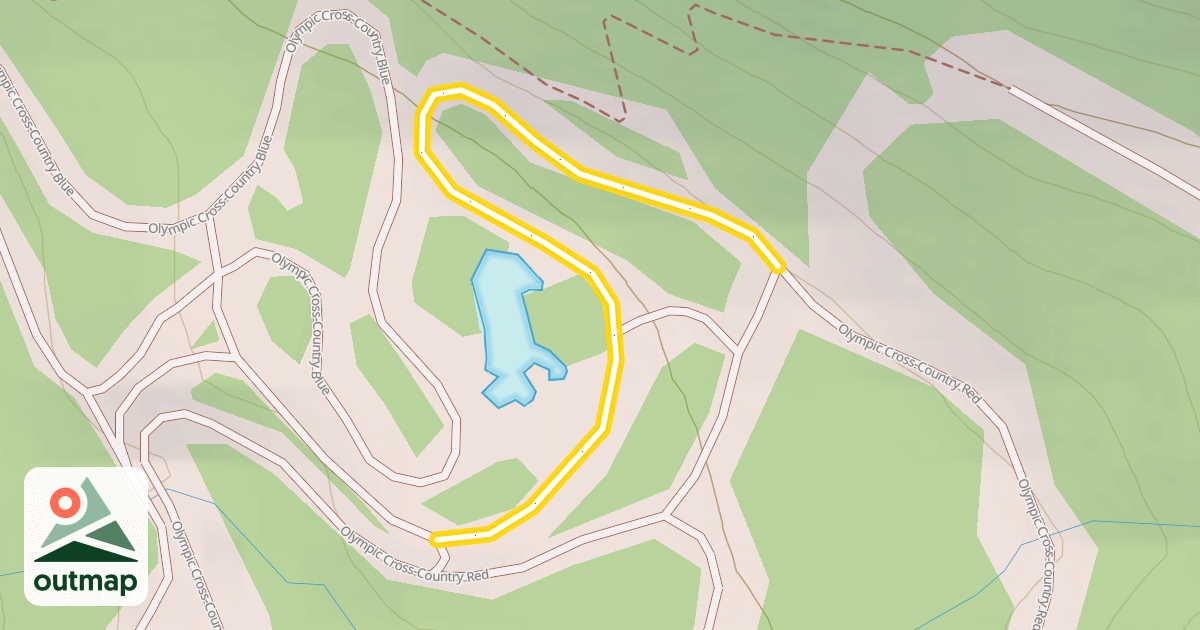 Map of Olympic Cross-Country Red