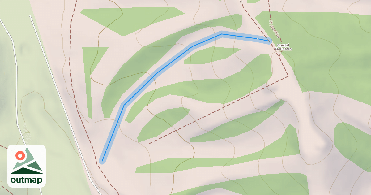 Map of Pop's Peak
