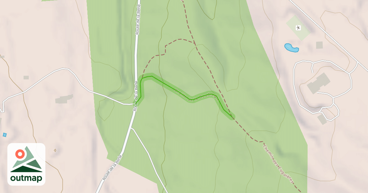 Map of Draille de la Boudrague