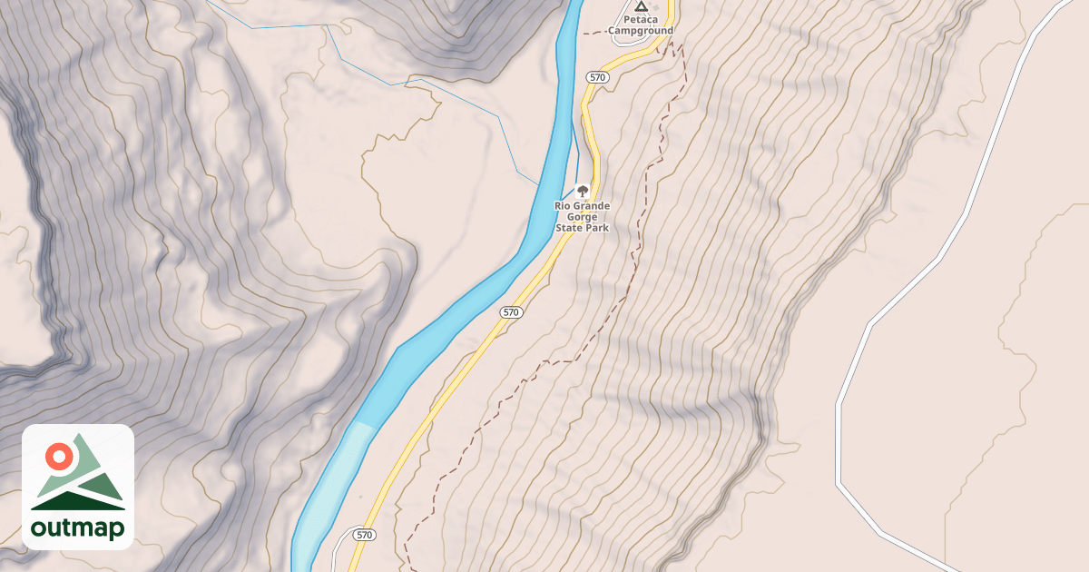 Map of La Senda Del Medio Trail