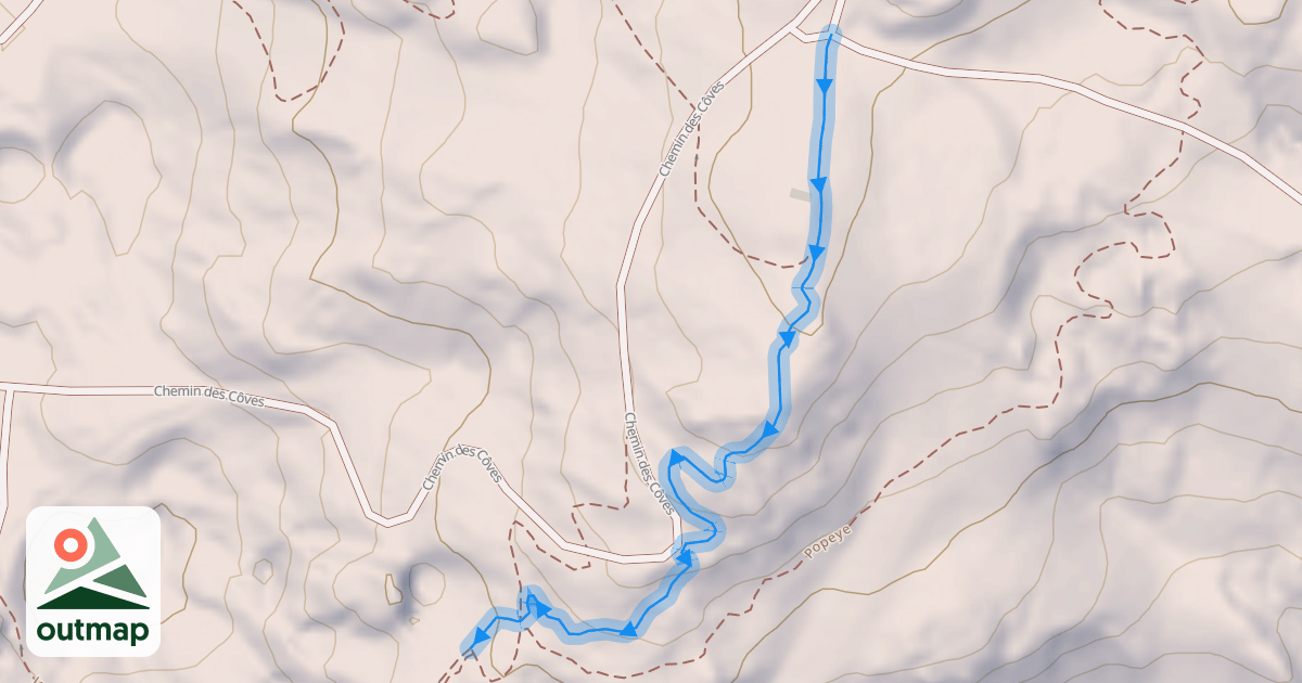 Map of Val Bleue