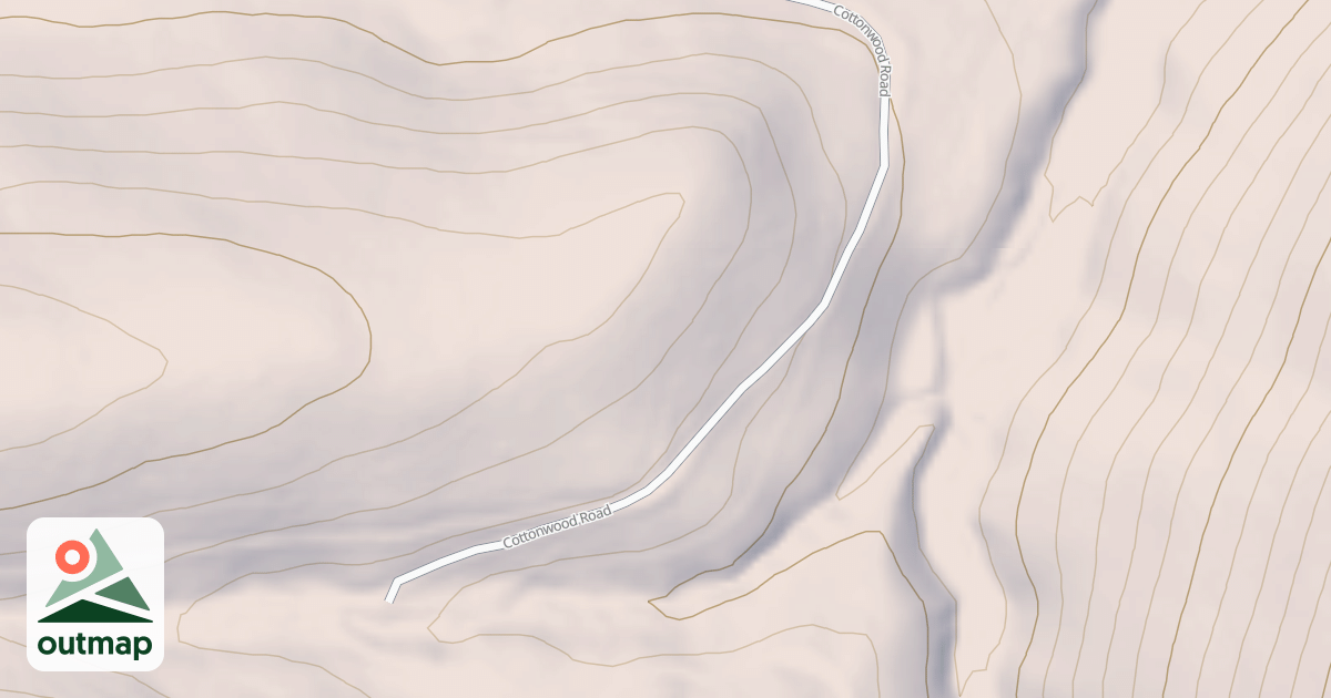 Map of COTTONWOOD GULCH SPUR B1