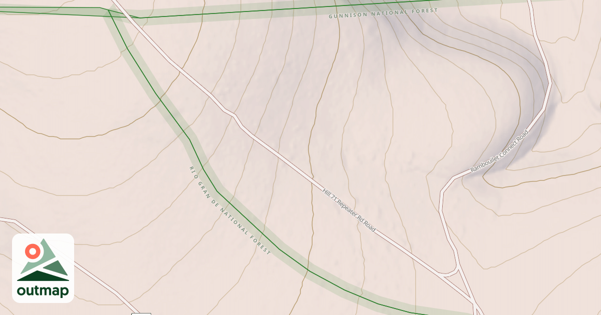 Map of HILL 71 REPEATER RD