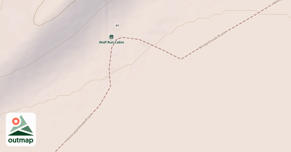 Map of Wolf Run Cabin Spur