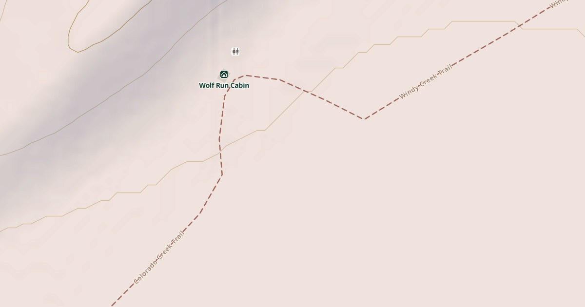 Map preview of Wolf Run Cabin Spur