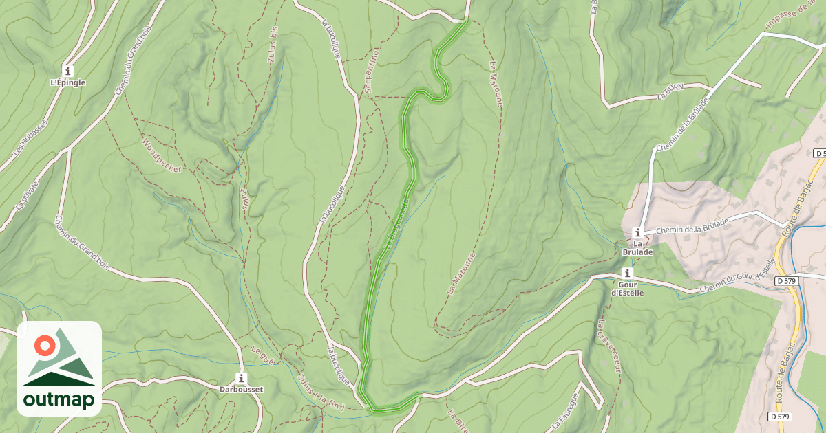 Map of La Dragounette