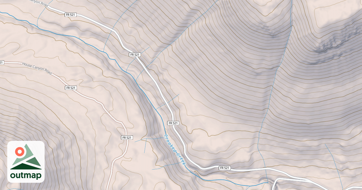 Map of HOUSE CANYON