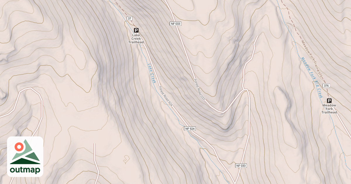 Map of LAKE CK CAMP MRS 4.988