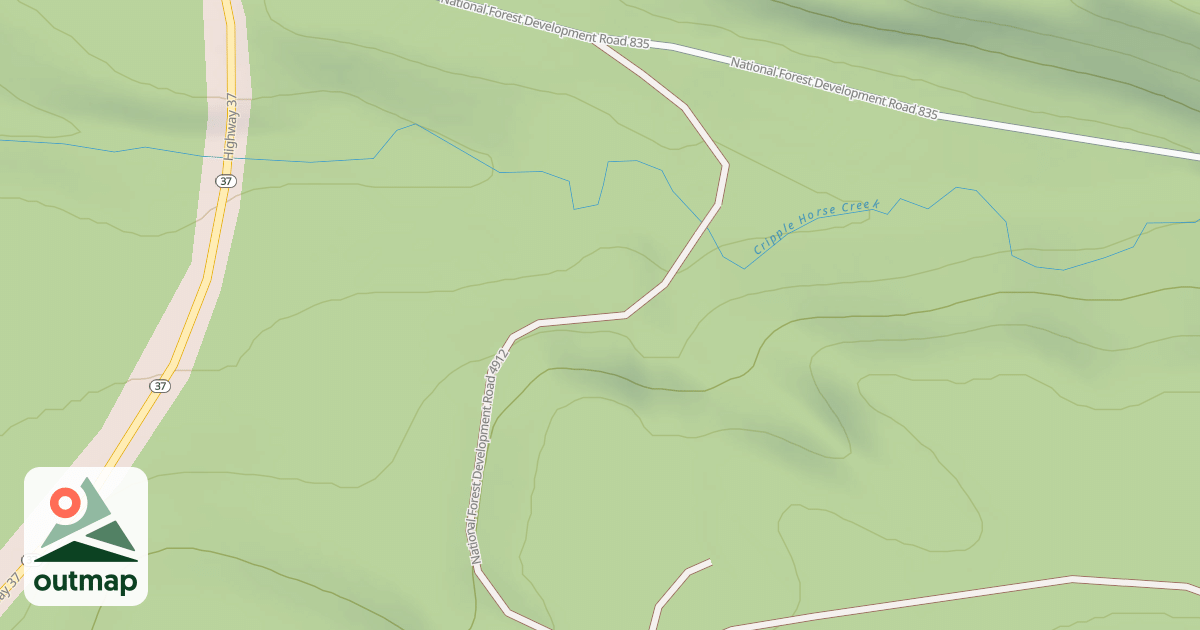 Map of CRIPPLE-CANYON