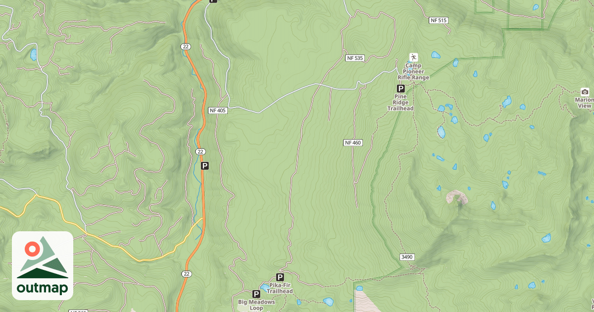 Map of HORN CREEK ROAD