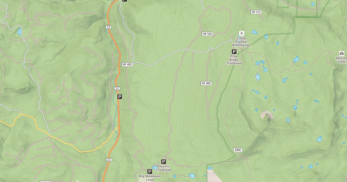 Map preview of HORN CREEK ROAD