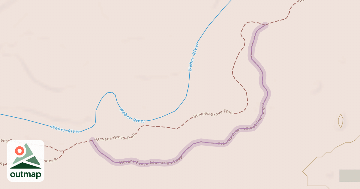 Map of Stevens Grove Equestrian Loop 1