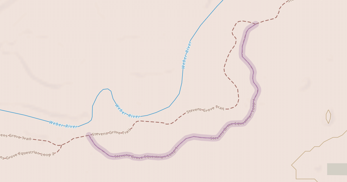 Map preview of Stevens Grove Equestrian Loop 1