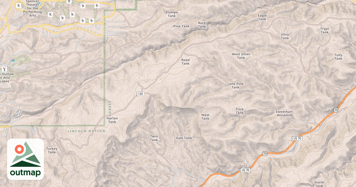 Map of EAGLE LAKES