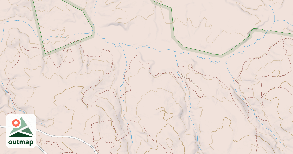 Map of Town Creek Loop A