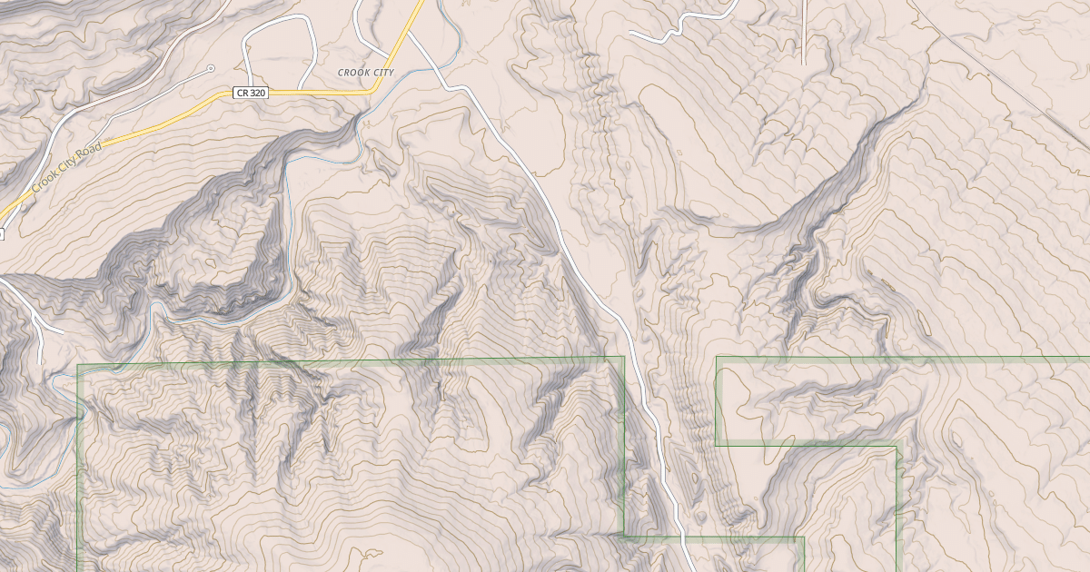Map preview of CROOK MOUNTAIN