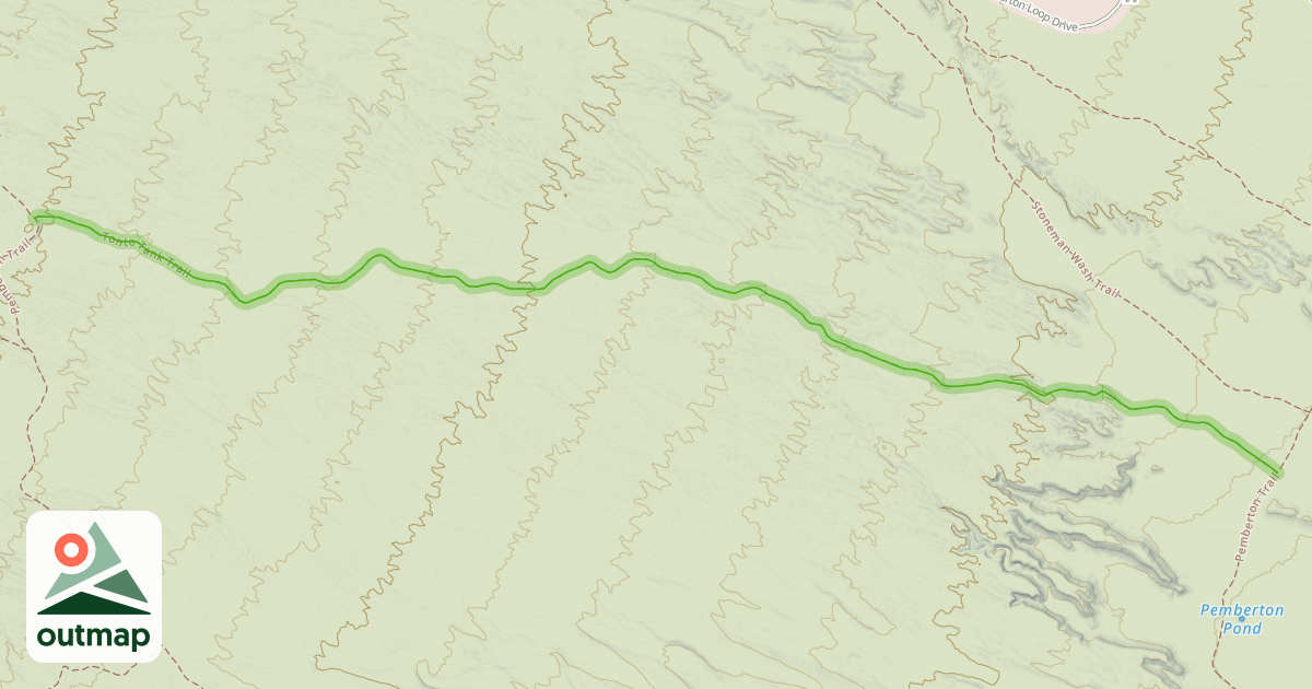 Map of Tonto Tank Trail