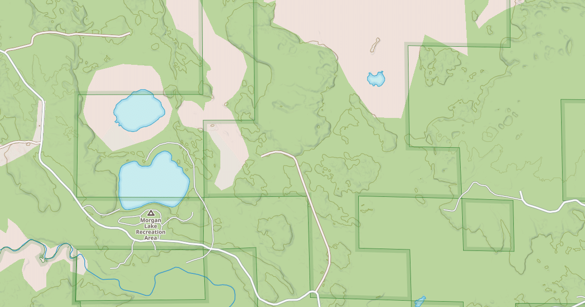 Map preview of WHEELER LAKE SPUR ROAD