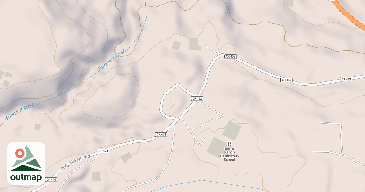 Map of BURNT RANCH GS
