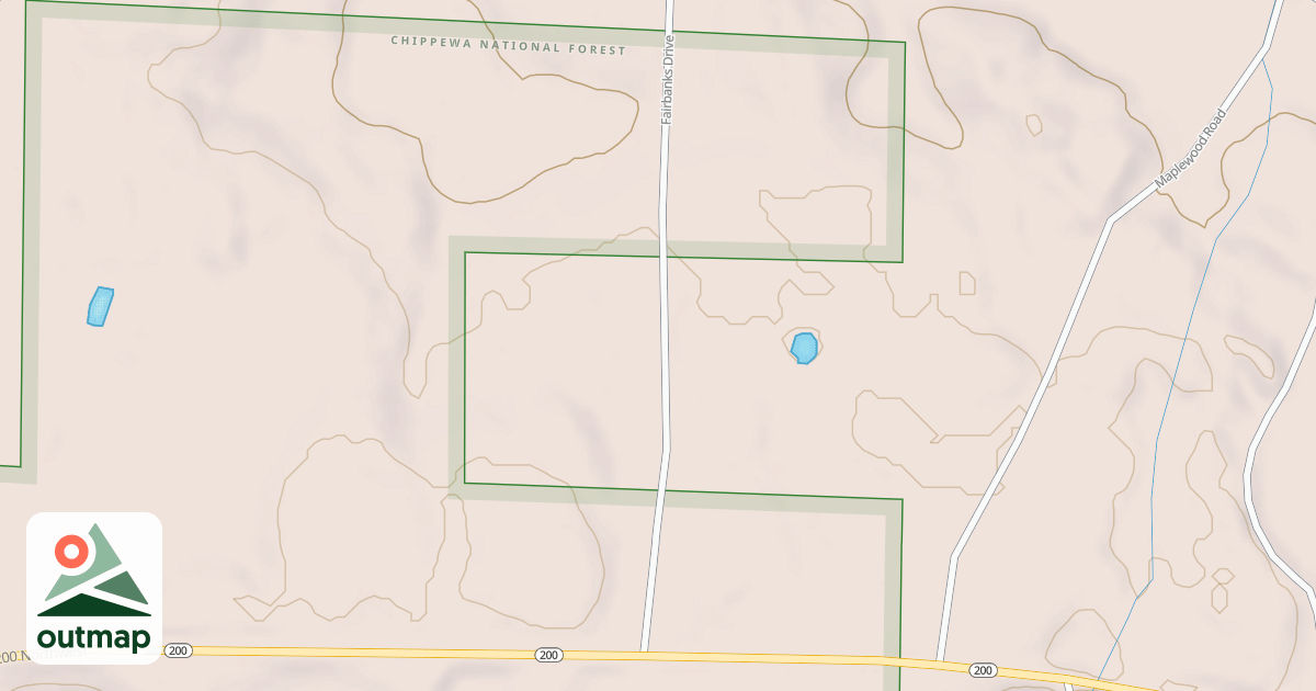 Map of FAIRBANKS DRIVE NORTHWEST